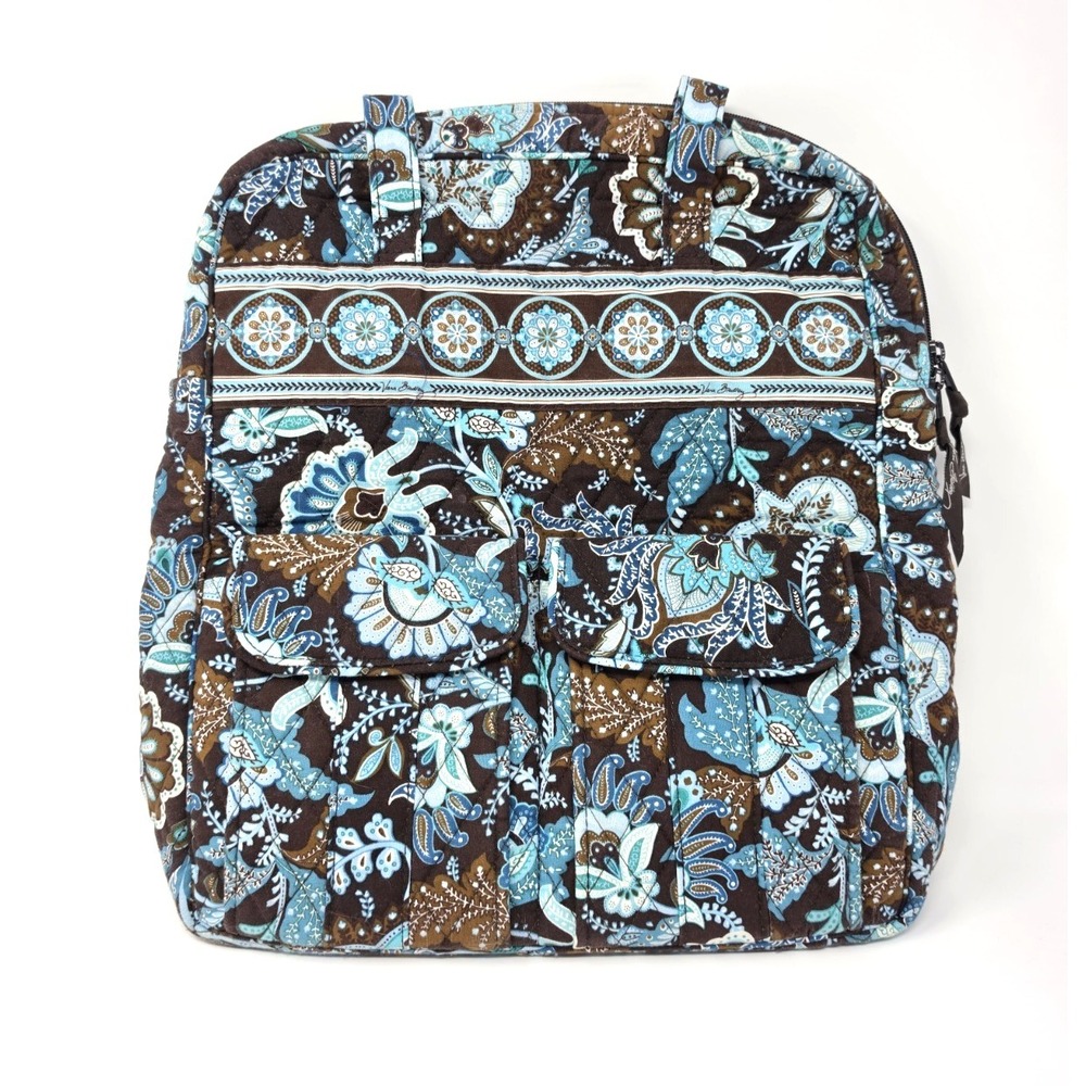 Vera Bradley Bag-Shoulder Laptop/Book-Retired 2007 Java Blue-Used Excellent Cond